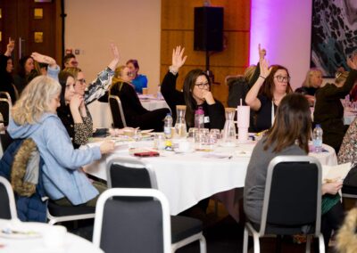 SENCOs raising their hands to a question asked around EHCPs for their schools at the SENsible24 SENCO Conference.