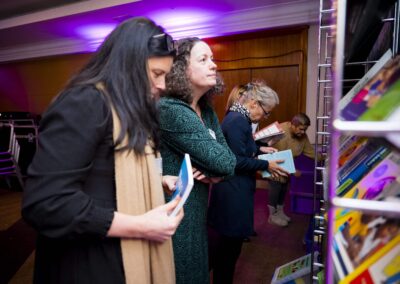 SENCOs looking at books from SENbooks at the SENsible24 SENCO Conference.