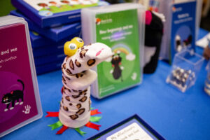 SimpleSencoconf25-381 A Hamish and Milo sock puppet looking forward to SENsible 26